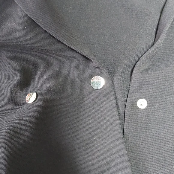 NWOT Anthropologie Elodie Black Double-breasted Blazer, Size M - Picture 6 of 7